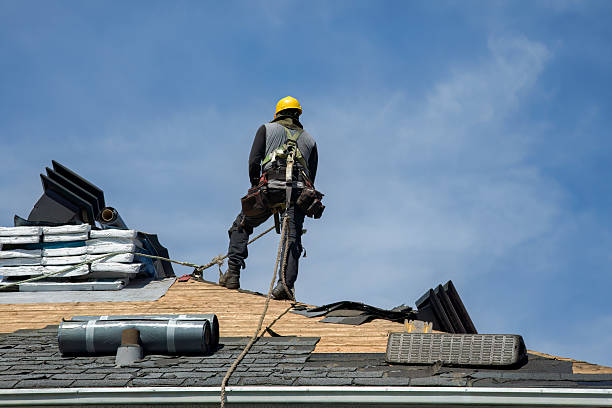Professional Storm Damage Roof Repair technician working in Boligee, AL